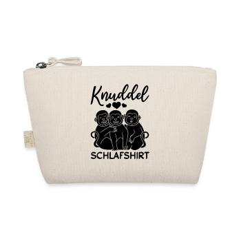 Süße Affen Orang-Utan - Knuddel Schlafshirt Affen - Bio-Täschchen - Natur - Vorne