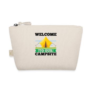 Camping Camper Nature funny saying - Organic Pouch - nature - Front
