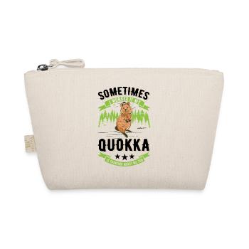 Quokka Gift Kangourou à queue courte - Trousse biologique - nature - Devant