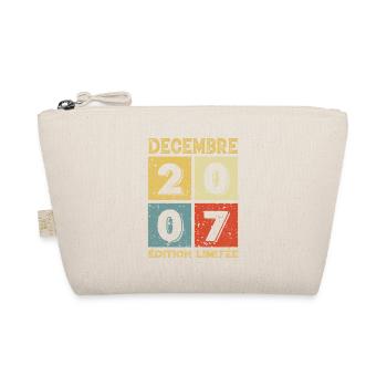 Anniversaire Vintage Idée Cadeau Décembre 2007 - Trousse biologique - nature - Devant