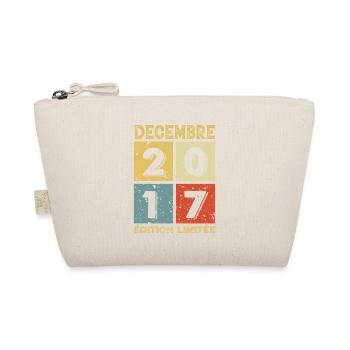 Anniversaire Vintage Idée Cadeau Décembre 2017 - Trousse biologique - nature - Devant