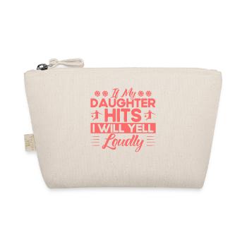 Football Mother Sports Fan Gift - Organic Pouch - nature - Front