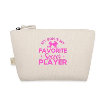 Soccer Mom Mom Son Gift - Organic Pouch - nature - Front