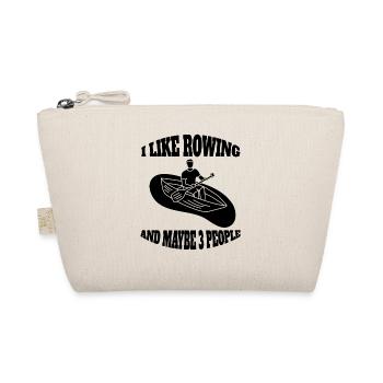 Rower funny saying rowing club rowing rower - Organic Pouch - nature - Front