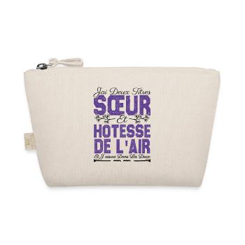J'ai deux titres Sœur et hôtesse de l'air. soeur . - Trousse biologique - nature - Devant