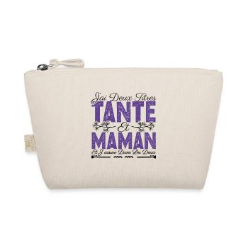 J'ai deux titres tante et maman. Cadeau Tante . - Trousse biologique - nature - Devant