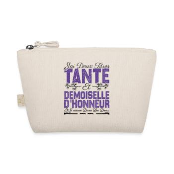 J'ai deux titres tante et Demoiselle d'honneur. - Trousse biologique - nature - Devant