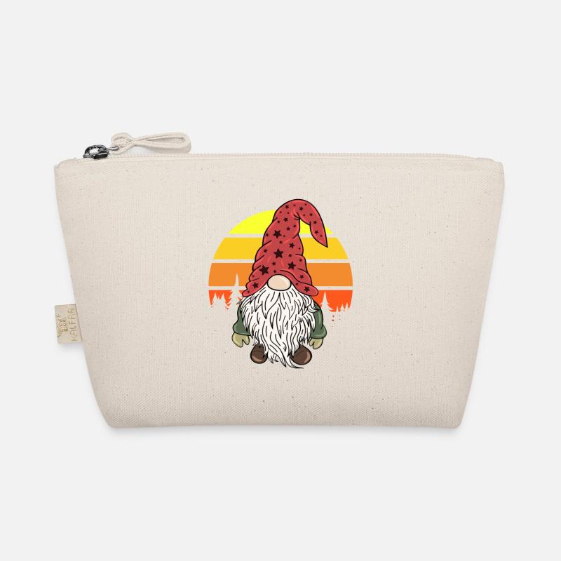 Christmas Dwarf Gnome Vintage Organic Pouch