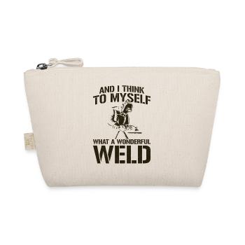 Soudeur Jeu de mots Vintage Et moi - Trousse biologique - nature - Devant