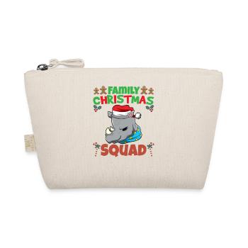 Family Matching Christmas Squad X-Mas Holidays - Organic Pouch - nature - Front