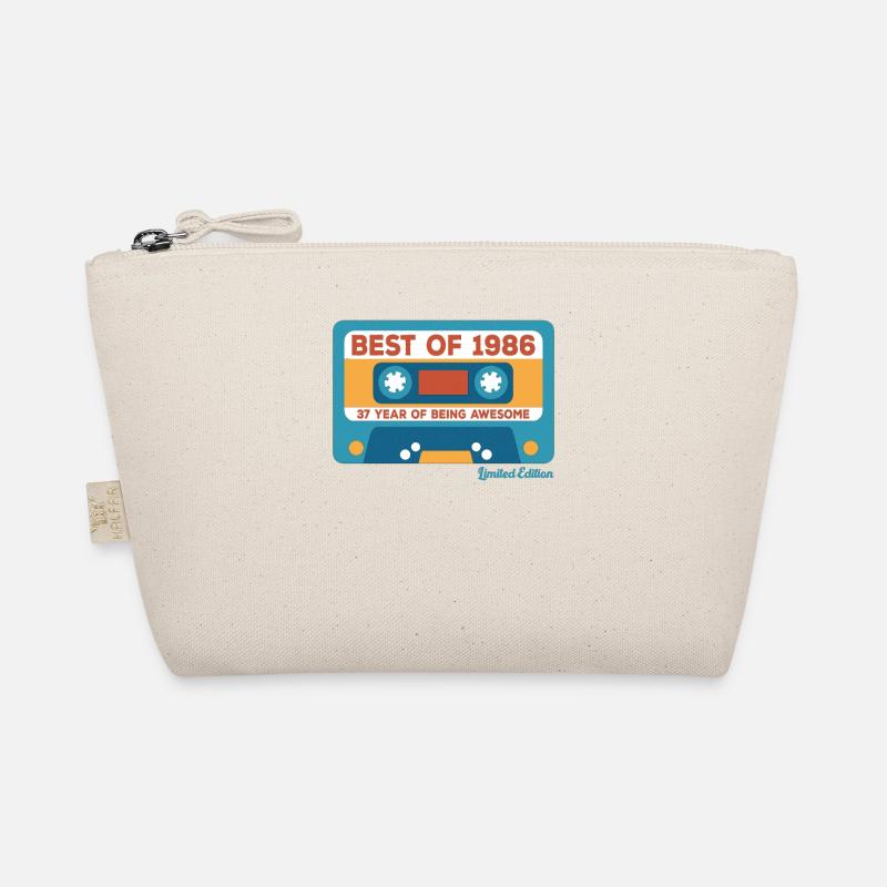 1986 Vintage Vintage Retro Geburtstagsgeschenk - Bio-Täschchen - Natur