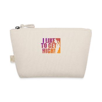 I Like to get high Bouldering Climbing Hobby - Organic Pouch - nature - Front