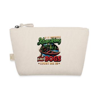 Kayak et chiens, pagaie. - Trousse biologique - nature - Devant