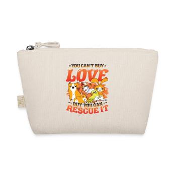 L’amour ne s’achète pas. - Trousse biologique - nature - Devant