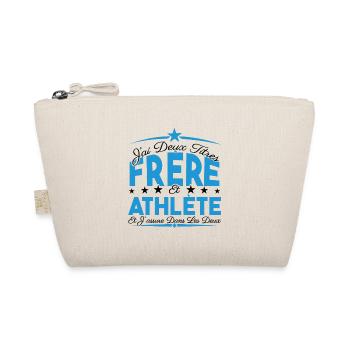 J'ai deux titres frère et Athlète. Cadeau frère. - Trousse biologique - nature - Devant