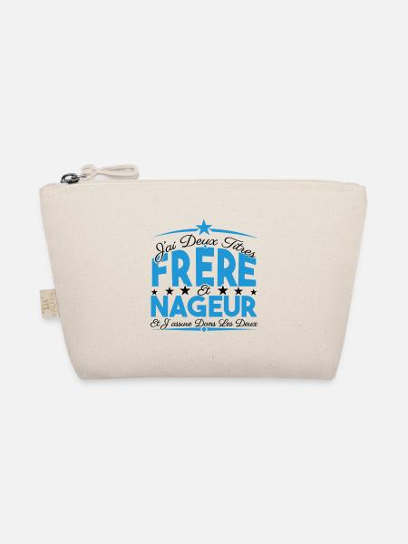 J'ai deux titres frère et Nageur. Cadeau frère. - Trousse biologique - nature - Devant