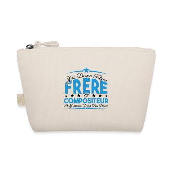 J'ai deux titres frère et Compositeur Cadeau frère - Trousse biologique - nature - Devant