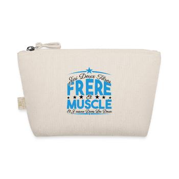 J'ai deux titres frère et Muscle. Cadeau frère. - Trousse biologique - nature - Devant