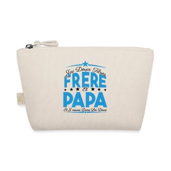 J'ai deux titres frère et Papa. Cadeau frère. - Trousse biologique - nature - Devant