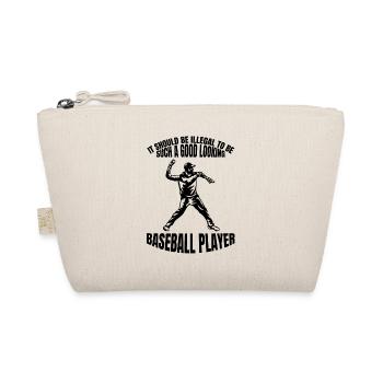 Baseballspiel Baseball Baseballliebhaber Geschenk - Bio-Täschchen - Natur - Vorne