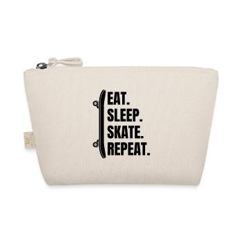 Skateboard Skating Skateboarding Skater Longboard - Organic Pouch - nature - Front