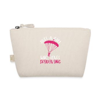 Skydiving Lover Girls Just A Girl Who - Trousse biologique - nature - Devant