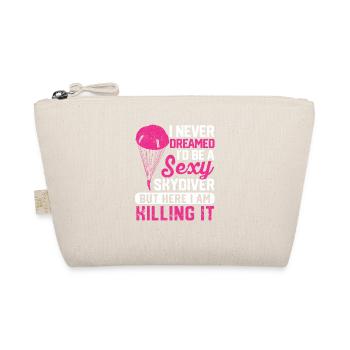 I never dreamed of a sexy parachute - Organic Pouch - nature - Front