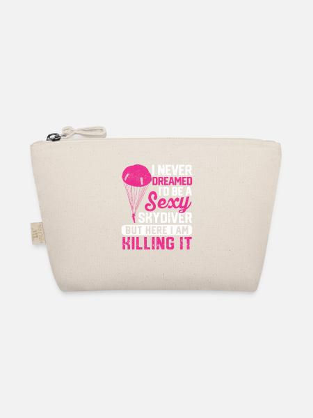 I never dreamed of a sexy parachute - Organic Pouch - nature - Front