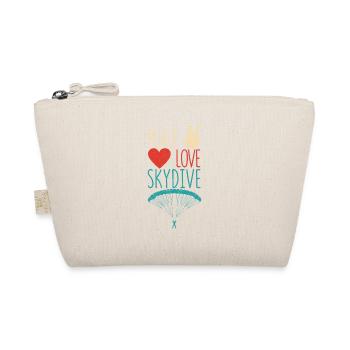 Peace Love Skydive drôle de parachutisme - Trousse biologique - nature - Devant