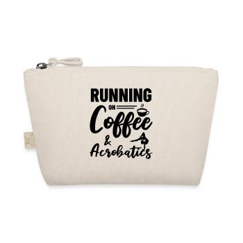 Running On Coffe And Acrobatics Gymnastics Gymnast - Bio-Täschchen - Natur - Vorne