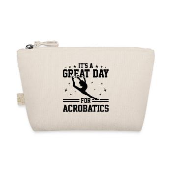 It's A Great Day For Acrobatics Acrobat Gymnastics - Bio-Täschchen - Natur - Vorne