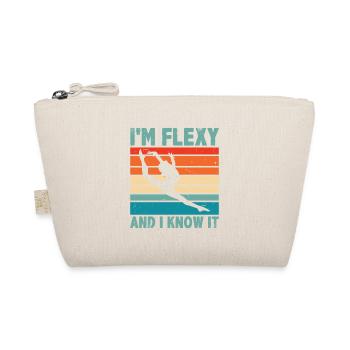 I'm Flexy And I Know It Acrobatics Acrobat Gymnast - Bio-Täschchen - Natur - Vorne
