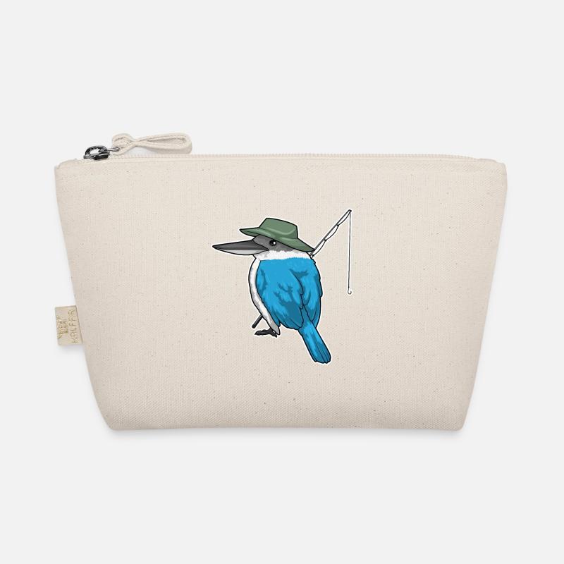 Eisvogel Angeln Angler Angel - Bio-Täschchen - Natur