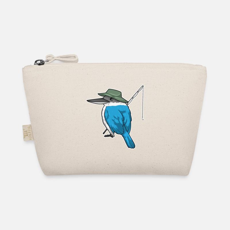Eisvogel Angeln Angler Angel - Bio-Täschchen - Natur