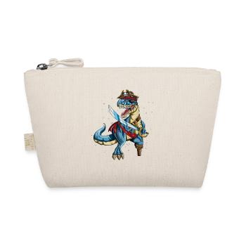 Pirate Dino T-Rex Pirate Outfit Eye Patch Sabre - Trousse biologique - nature - Devant
