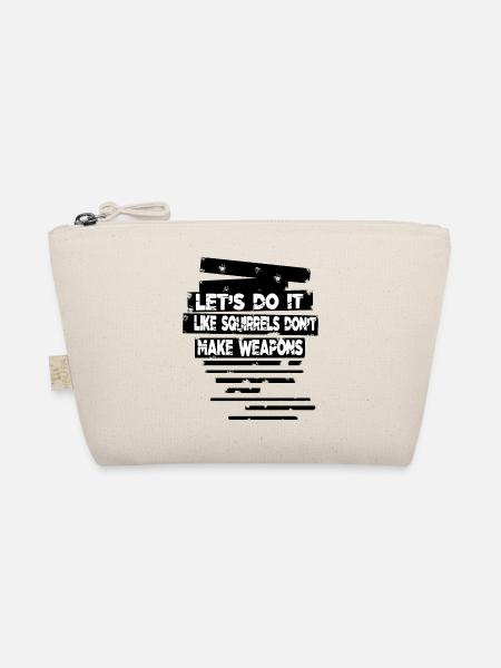 Hippie Festival Counterculture Happy - Organic Pouch - nature - Front