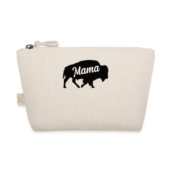 Buffalo ox mom family children bison beef - Organic Pouch - nature - Front