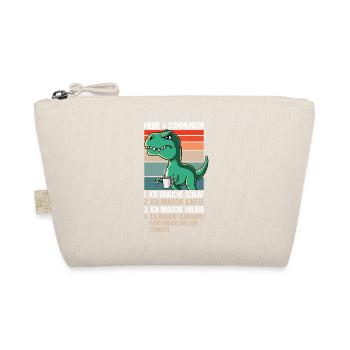 Meine 4 Stimmungen Kaffee T-rex - Bio-Täschchen - Natur - Vorne