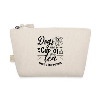 Dogs And A Cup Of Tea That's Happiness - Dog Lover - Organic Pouch - nature - Front