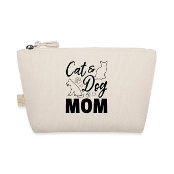 Dog Cat Mama Dog Mama Dog Lover - Cat & Dog Mom - Bio-Täschchen - Natur - Vorne