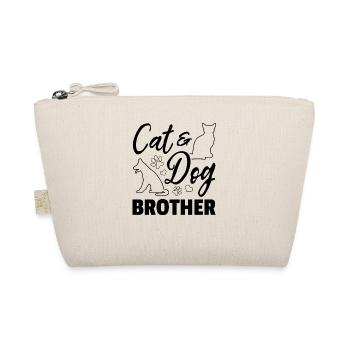 Cute Cat & Dog Sister Cat Sister Dog Lover - Cat & - Bio-Täschchen - Natur - Vorne