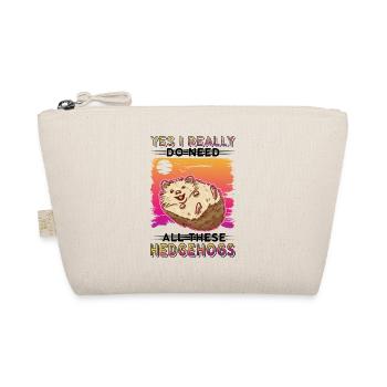 Yes I really do need all these Hedgehogs Igel - Bio-Täschchen - Natur - Vorne