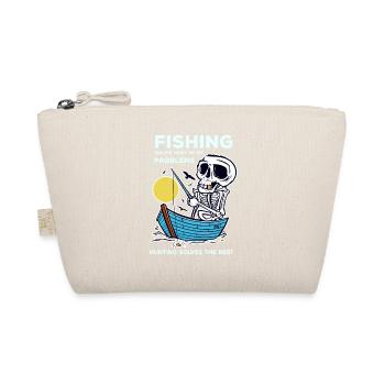 fishing funny quote huntfishing fishing fishing - Organic Pouch - nature - Front