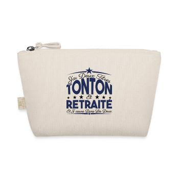 J'ai deux titres tonton et retraité. Cadeau. - Trousse biologique - nature - Devant