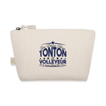 J'ai deux titres tonton et Volleyeur Cadeau tonton - Trousse biologique - nature - Devant