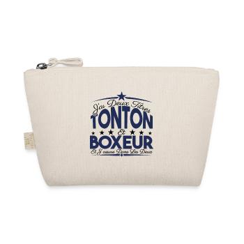 J'ai deux titres tonton et boxeur. Cadeau tonton. - Trousse biologique - nature - Devant