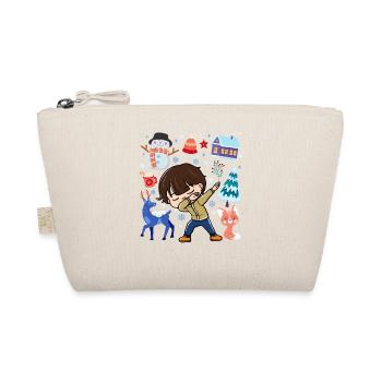 Dabbed Young Snow Deer Winter Temperate - Organic Pouch - nature - Front