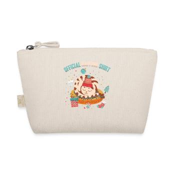 Offizielles Napping Shirt Sleepy Cat Winter - Bio-Täschchen - Natur - Vorne