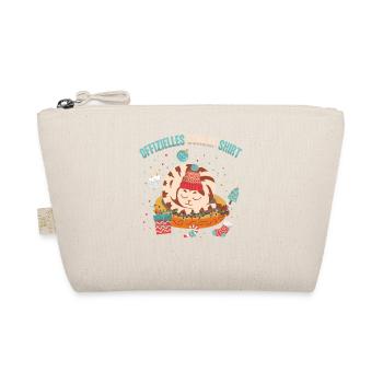 Offizielles Schlaf Shirt Sleepy Cat Winter - Bio-Täschchen - Natur - Vorne