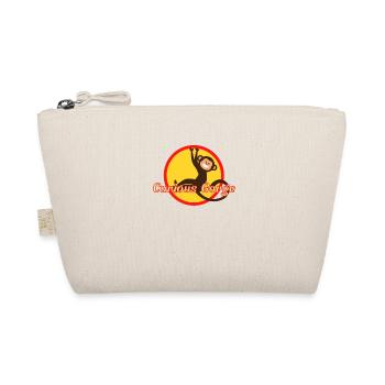 Curious George Spielerisch schwingender Kreis Logo Grap - Bio-Täschchen - Natur - Vorne